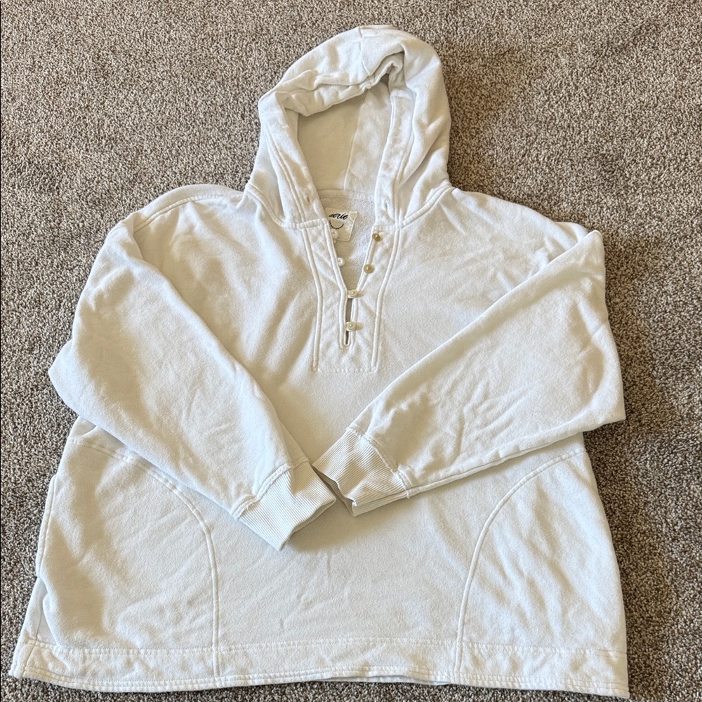 Aerie White Oversized Hoodie